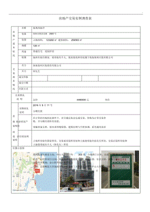 房地产交易实例调查表(样表).docx