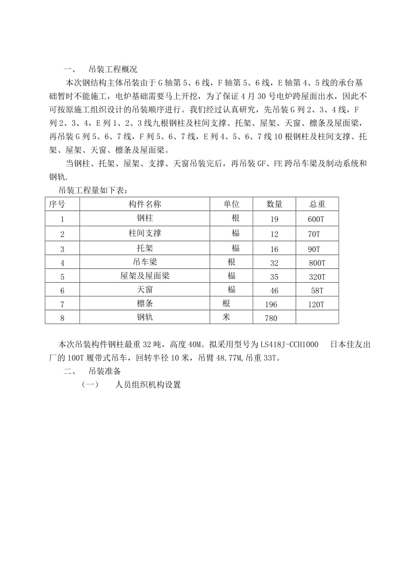 某钢结构厂房吊装施工方案.doc_第3页