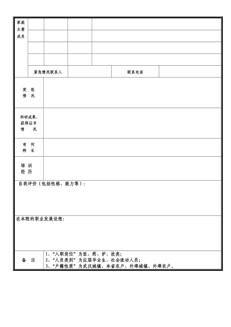 医务人员入职登记表.doc_第2页