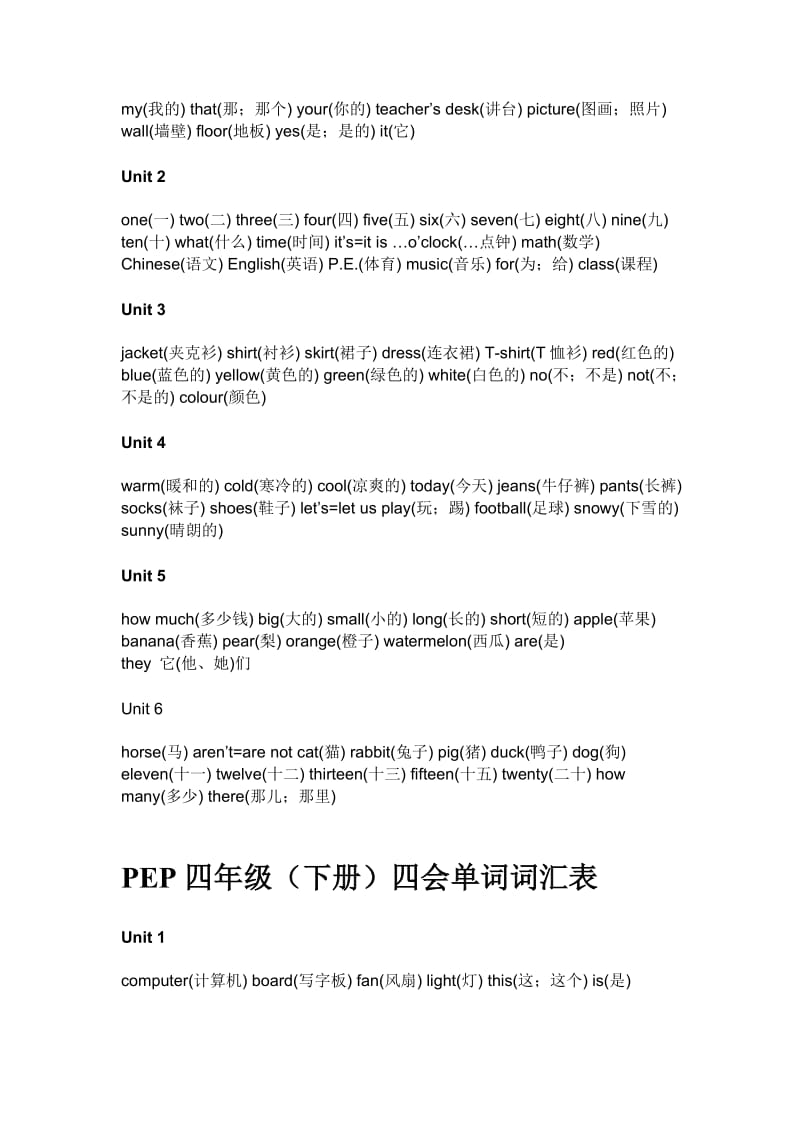 人教PEP 3至6年级英语单词表.doc_第3页