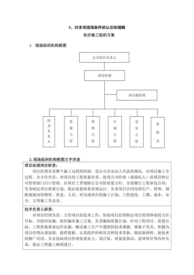 对本项现场条件的认识和理解.doc_第1页