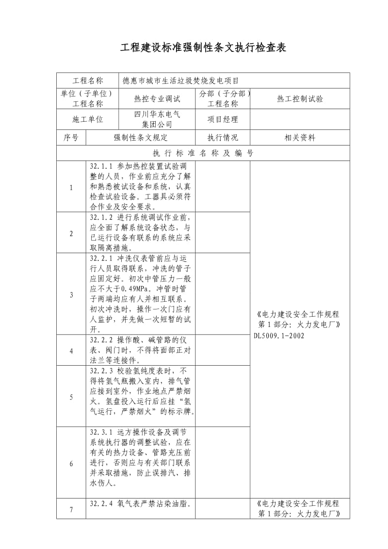 热控专业强条检查记录表.doc_第1页