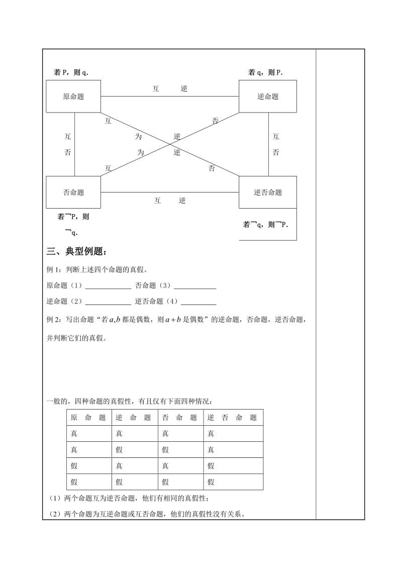 四种命题间的相互关系.doc_第2页