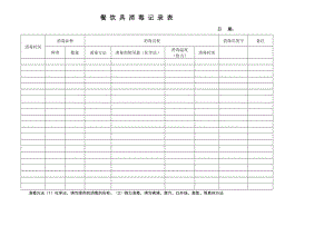 餐饮具消毒记录表.doc