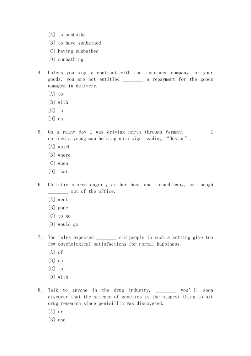 2000年全国硕士研究生入学统一考试英语一试题及答案.doc_第2页