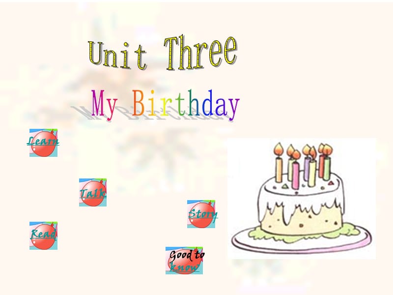 人教版五年级下 Unit3 My Birthday(4至6课时)课件.ppt_第1页