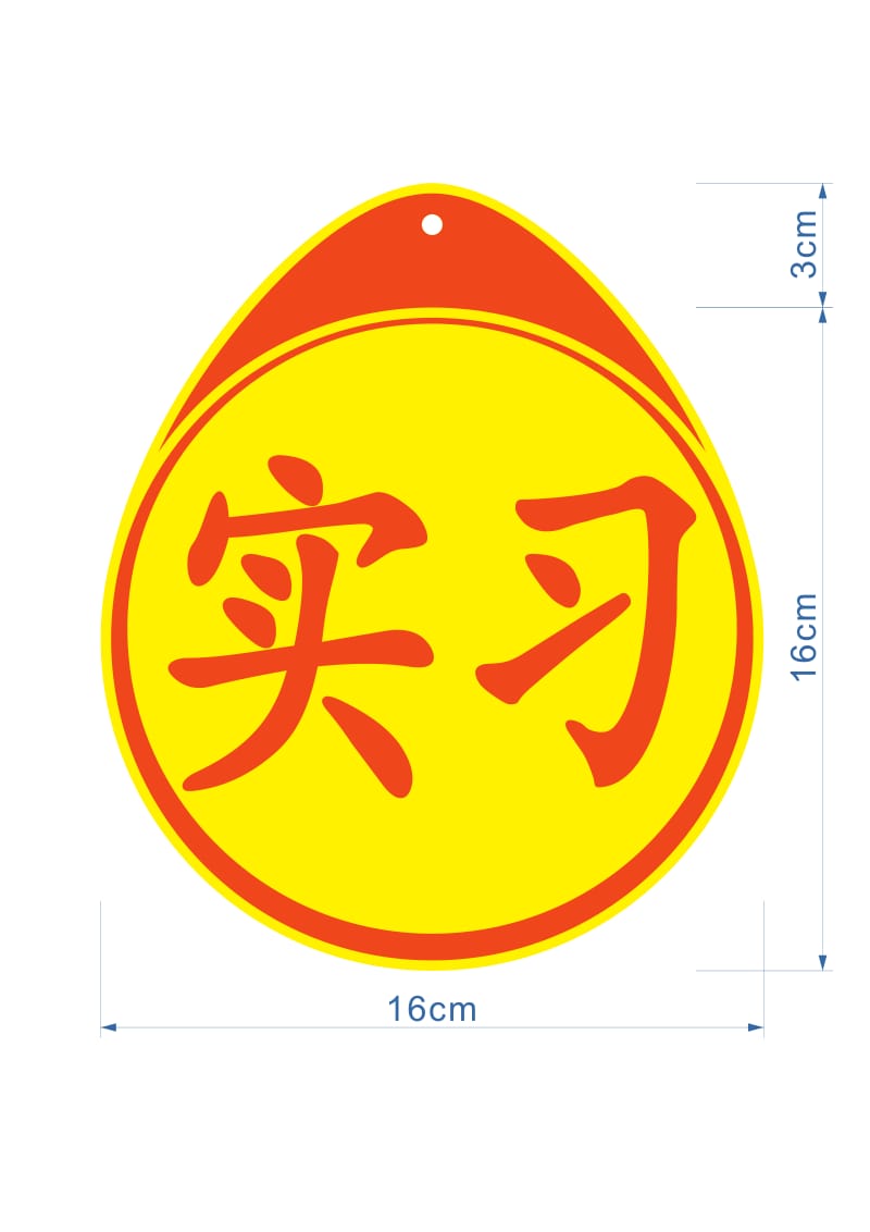 实习标志A4纸高清打印版;.pdf_第1页