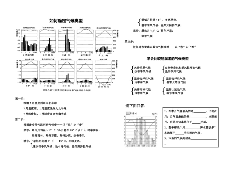 世界气候类型及其分布(归纳表);.docx_第2页