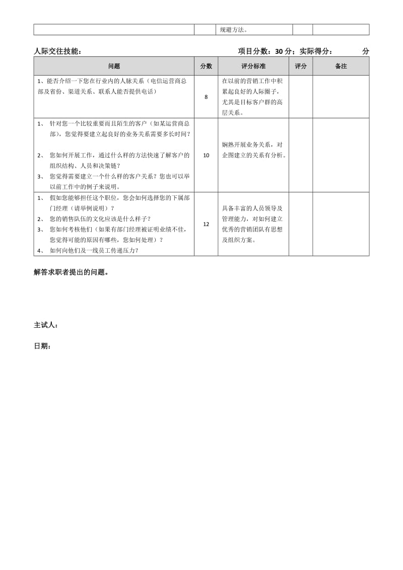 销售总监职位结构化面试题;.doc_第2页