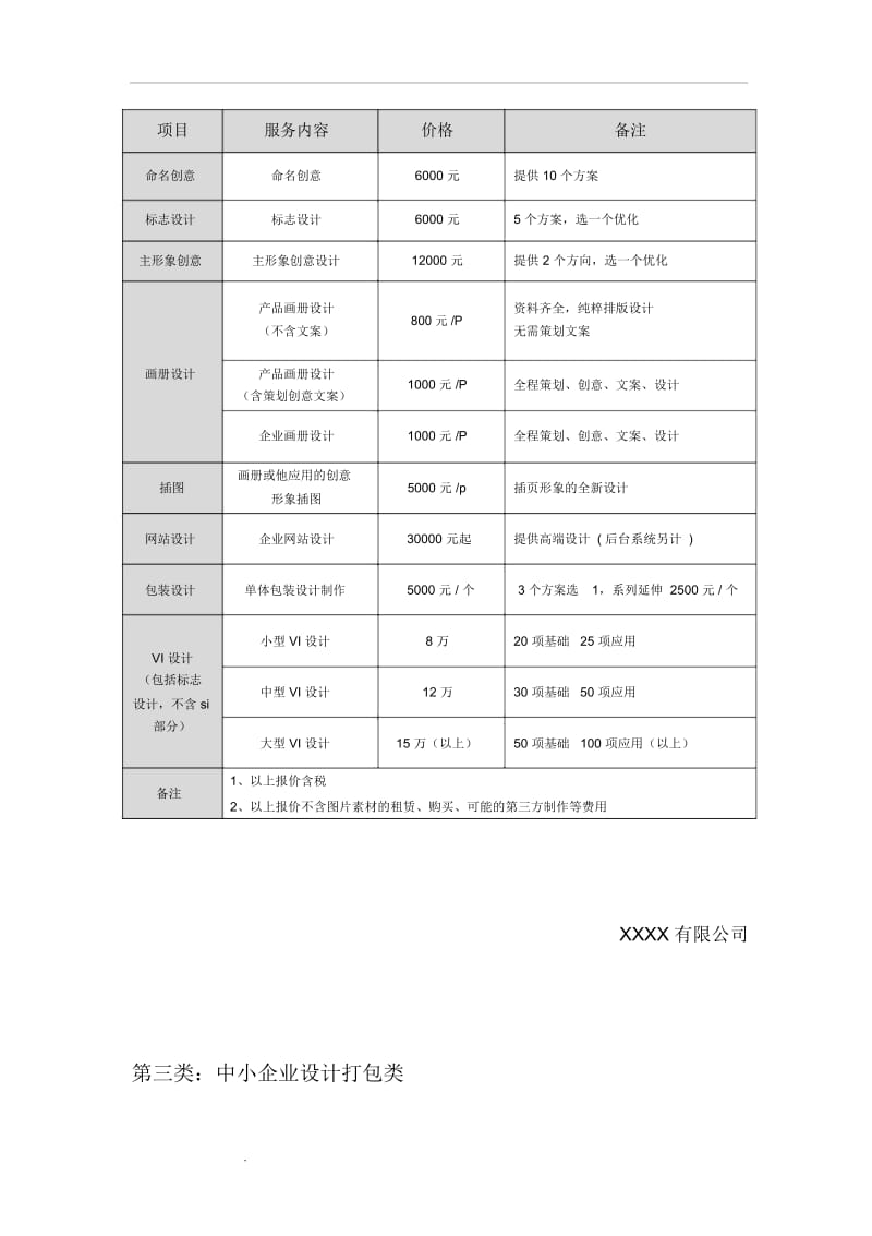 广告公司对外常规报价单.docx_第3页