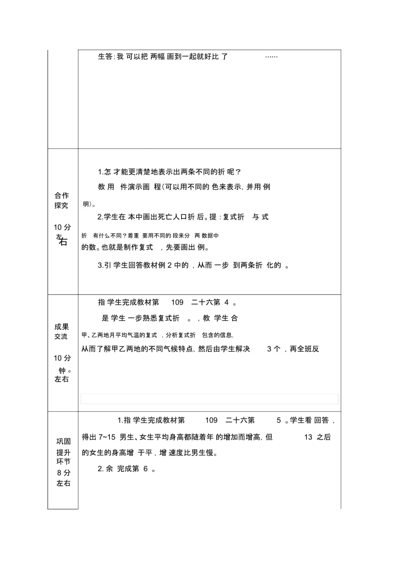 人教版数学五年级下册复式折现统计图.docx_第2页