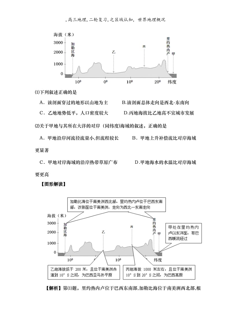 ,高三地理,二轮复习,之区域认知, 世界地理概况.doc_第2页