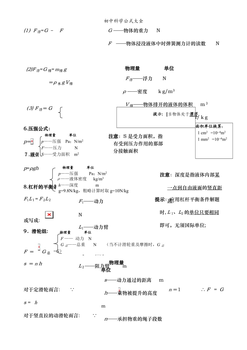 初中科学公式大全.doc_第3页