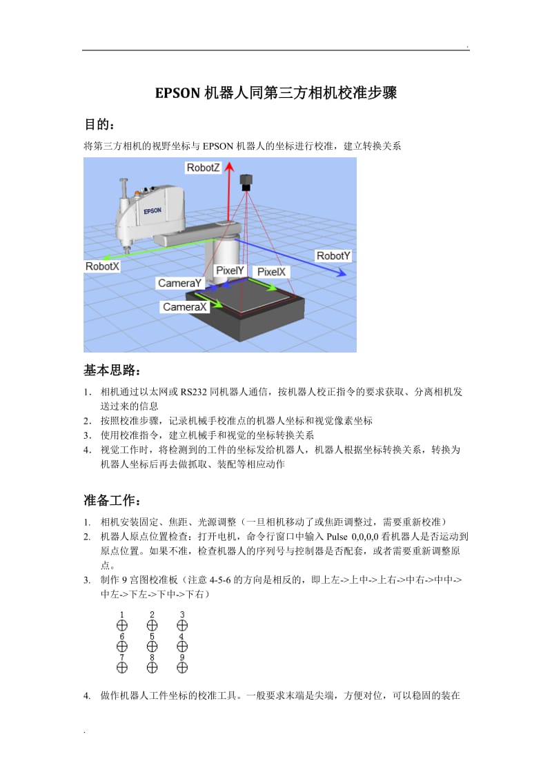 EPSON机器人第三方相机校准步骤zzx.doc_第1页