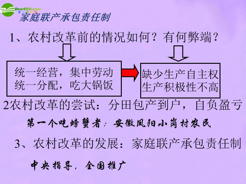 八年级历史下册_第九课改革开放课件_人教新课标版.ppt_第2页