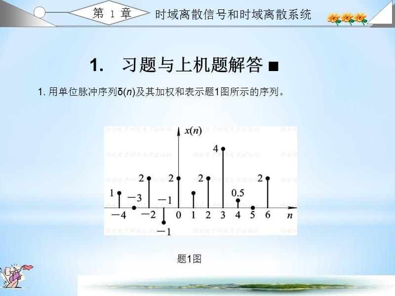 数字信号处理-西安电子科技大学出版(_高西全丁美玉)第三版_课后习题答案(全).ppt_第1页