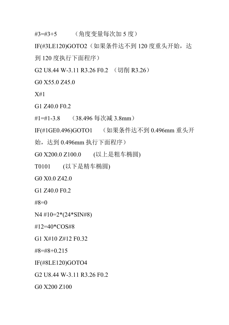 GSK980TD数控系统宏程序粗精车加工椭圆实例.doc_第3页