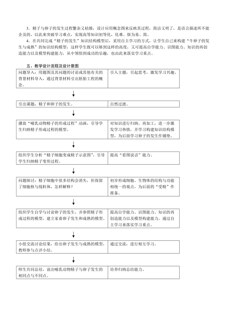 高二生物选修3“精子和卵子的发生”的教学设计与案例.doc_第2页