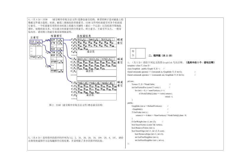 数据结构---B卷---软件1091 1171 1172---2012年---集美大学试卷纸(包括答题纸).doc_第2页