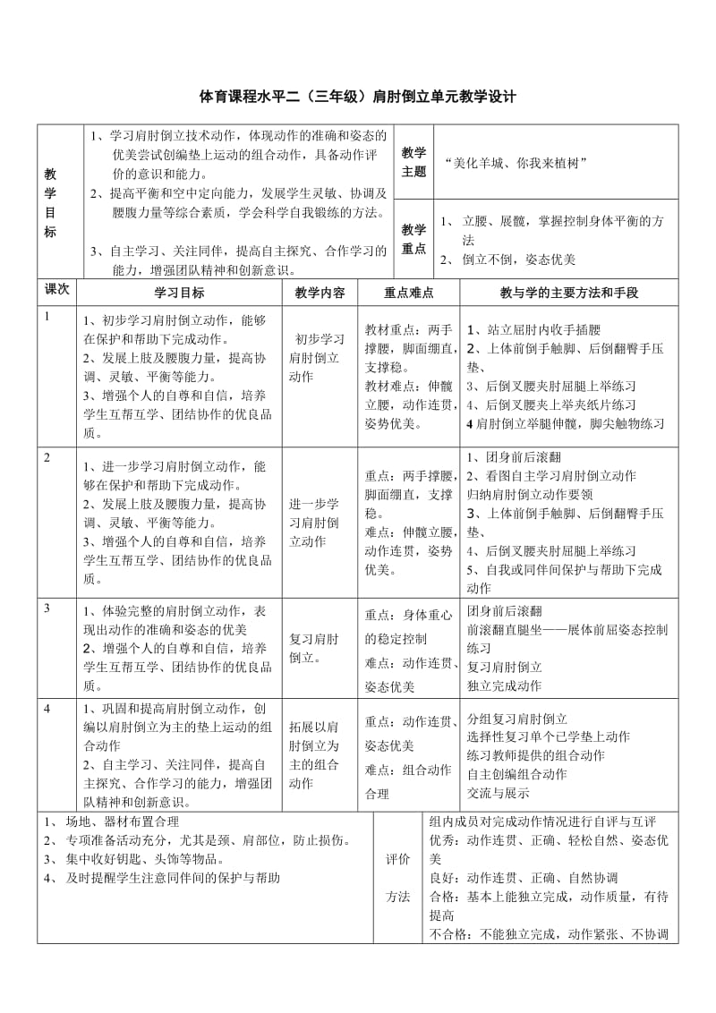 肩肘倒立教学设计及说课稿.doc_第2页