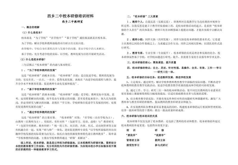 校本研修培训材料.doc_第1页