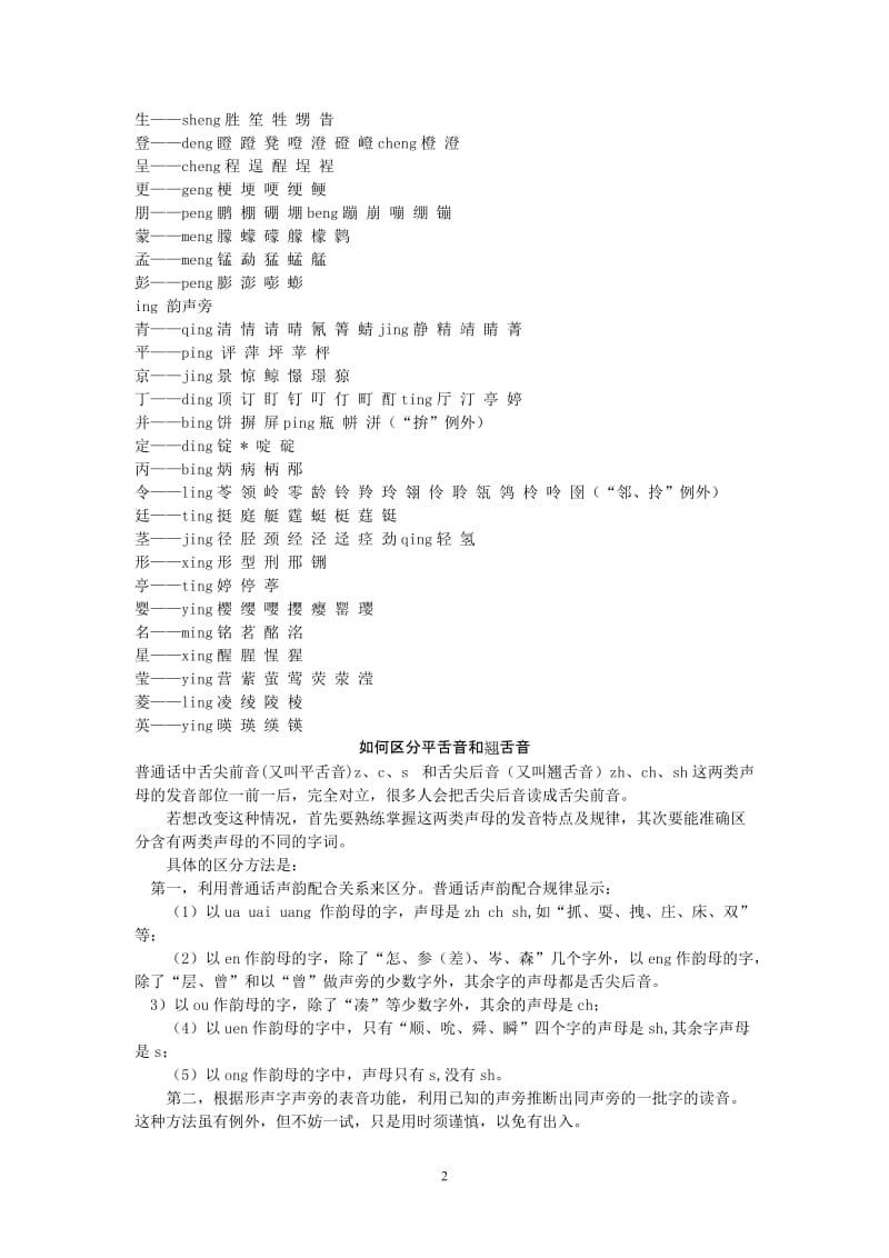 前鼻音和后鼻音的区别;.docx_第2页