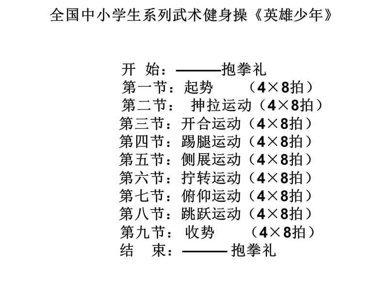 全国中小学生系列武术操《英雄少年》动作分解;.ppt_第3页