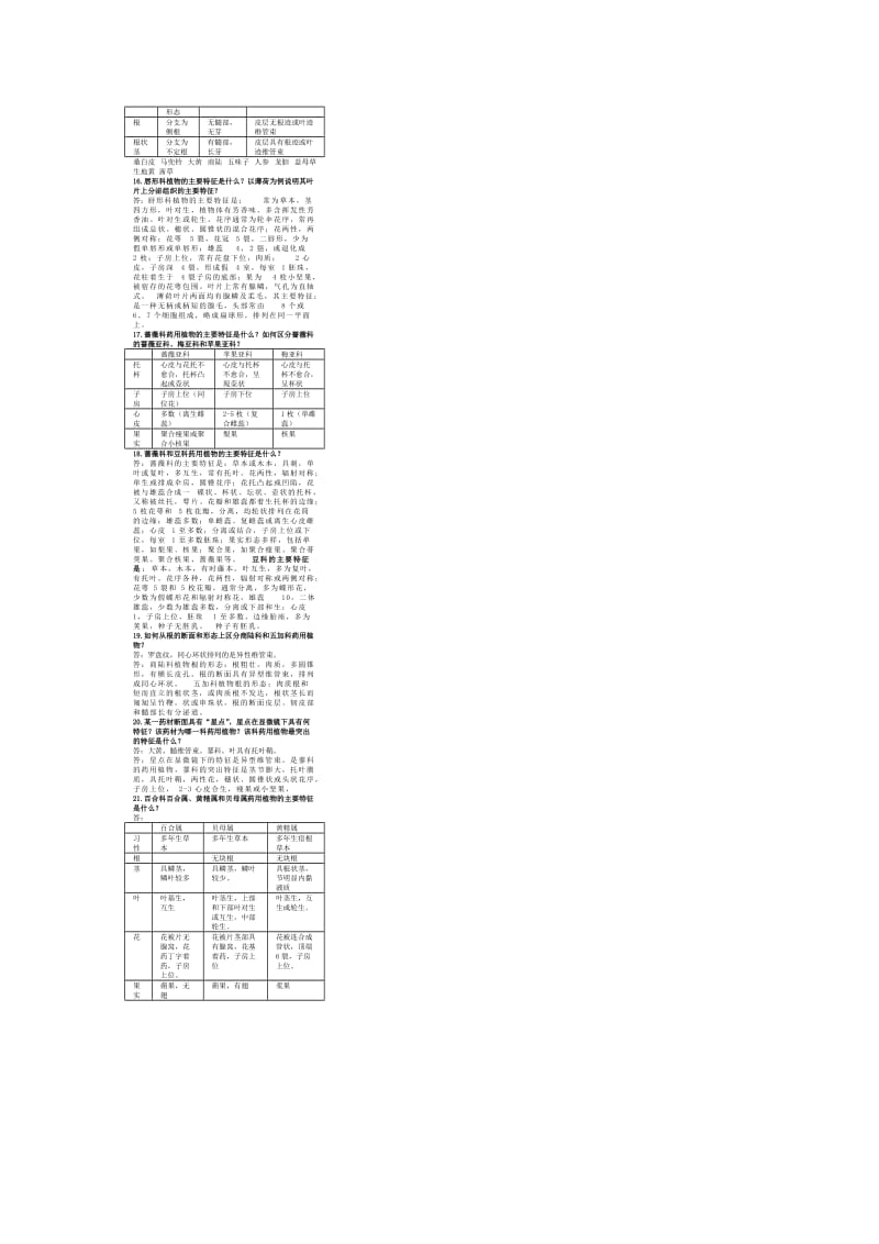 药用植物学复习题及答案-f.doc_第3页