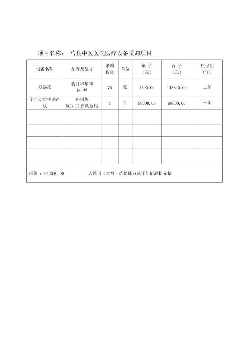 项目名称： 莒县中医医院医疗设备采购项目.doc_第1页