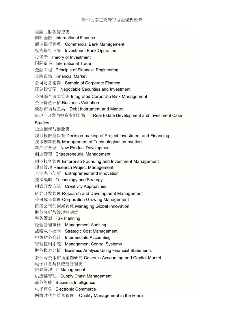 清华大学工商管理专业课程设置.docx_第2页