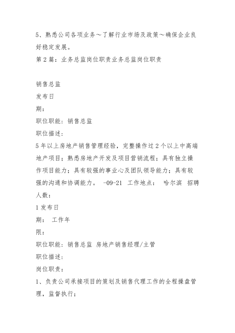 公司业务总监岗位职责（共5篇）.docx_第3页