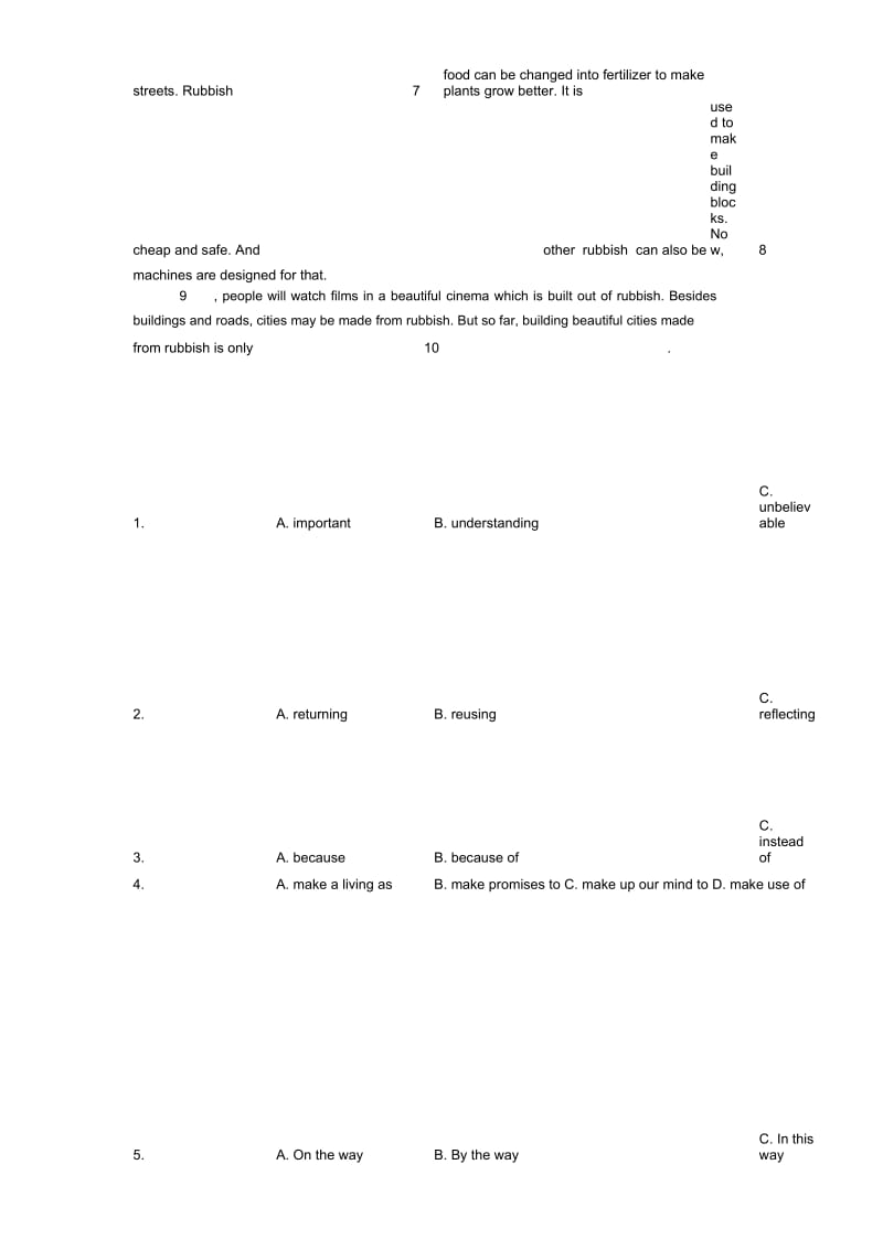 中考英语完形填空综合测试(含答案).docx_第2页