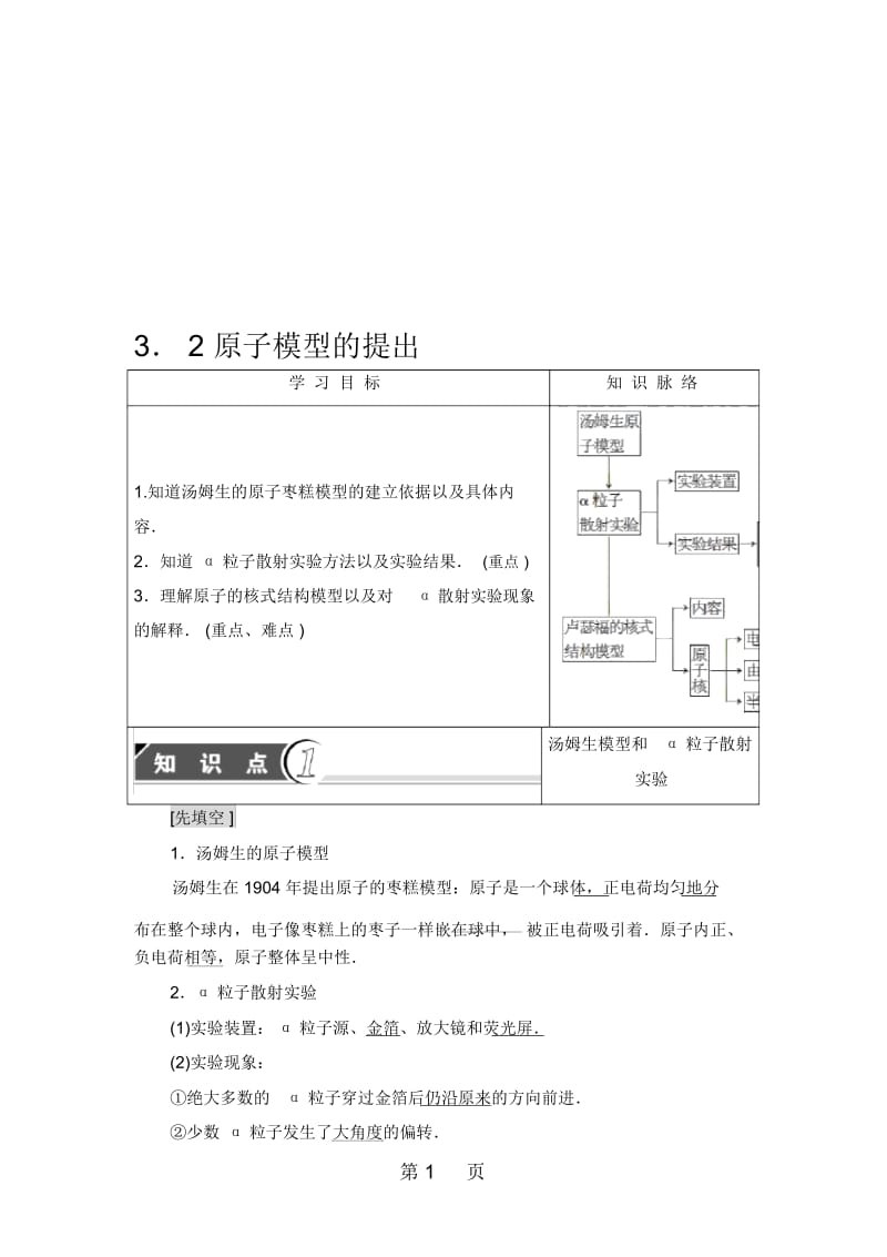 原子模型的提出.docx_第1页