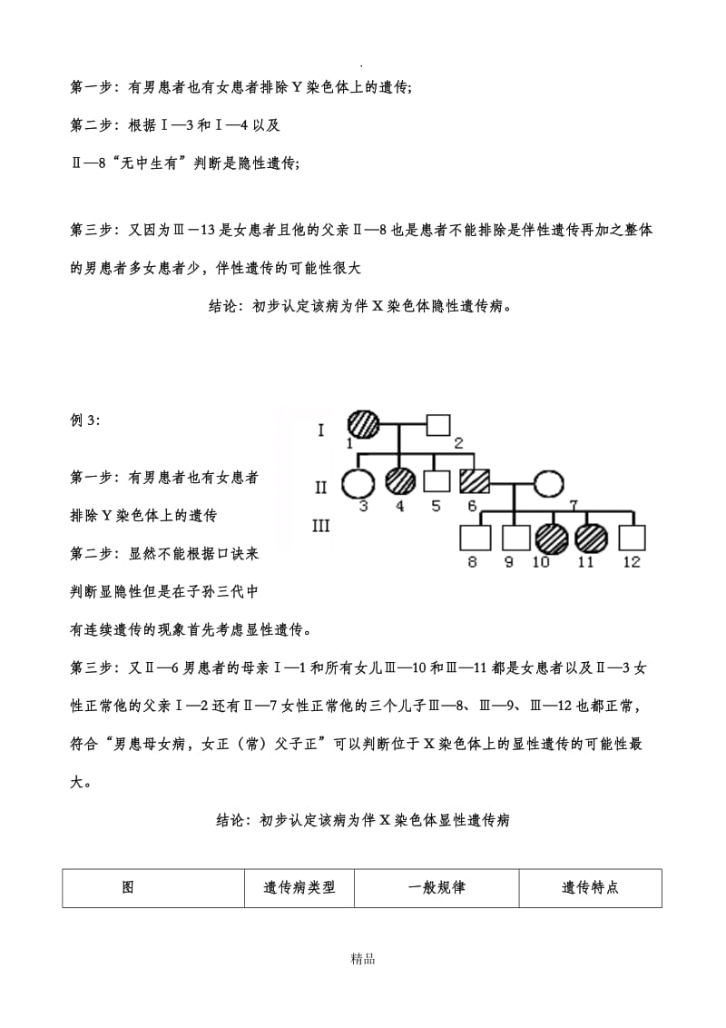 伴性遗传解题方法例题及练习.doc_第2页