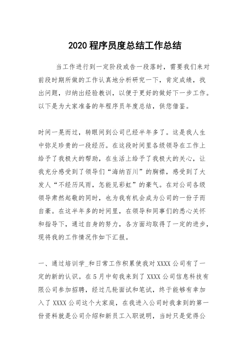 2020程序员度总结工作总结.docx_第1页