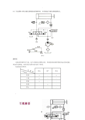 第九章典型液压系统及实例 习题答案.doc