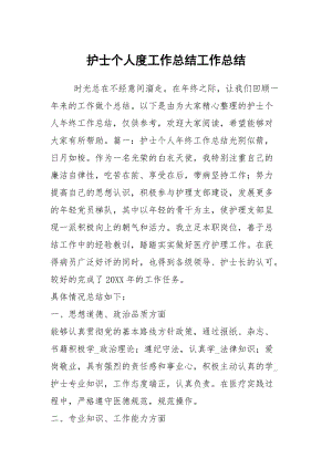 护士个人度工作总结工作总结_1.docx