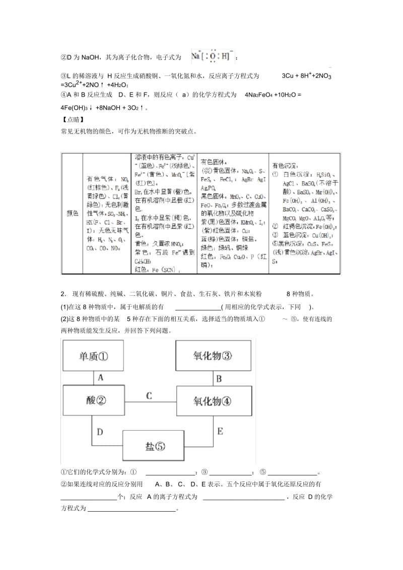 2020-2021高考化学专题复习分类练习高无机综合推断综合解答题.docx_第3页