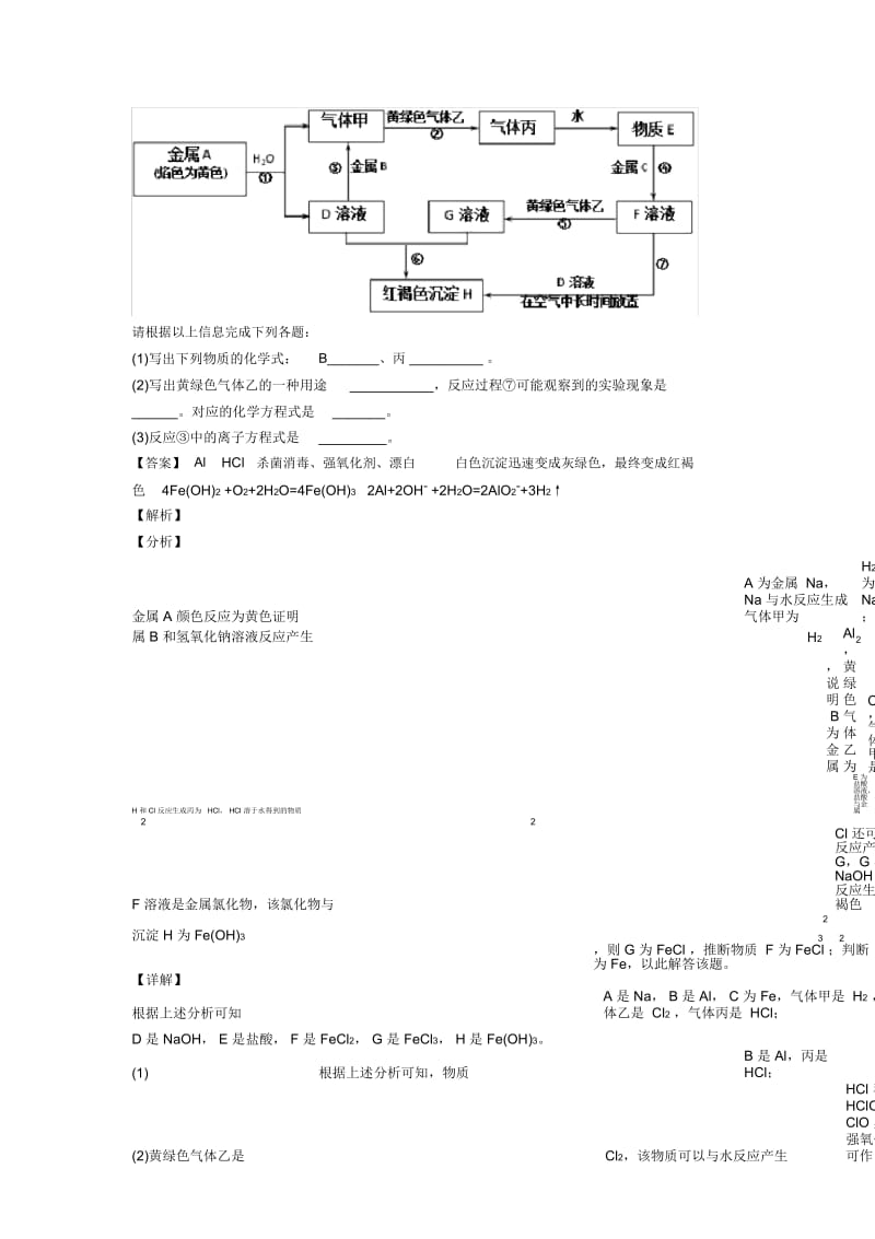 高考化学铝及其化合物推断题提高练习题压轴题训练含详细答案.docx_第3页