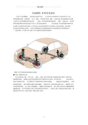 典型的多连杆独立悬挂结构图.docx