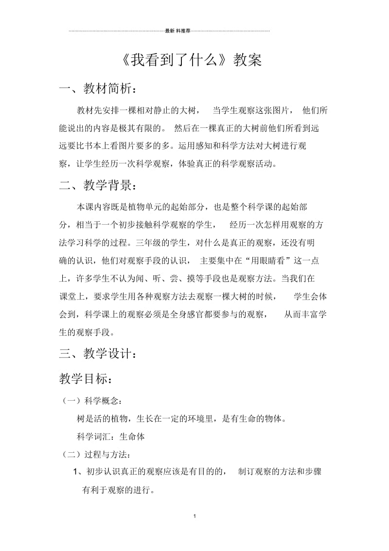 《我看到了什么》优秀教案.docx_第1页