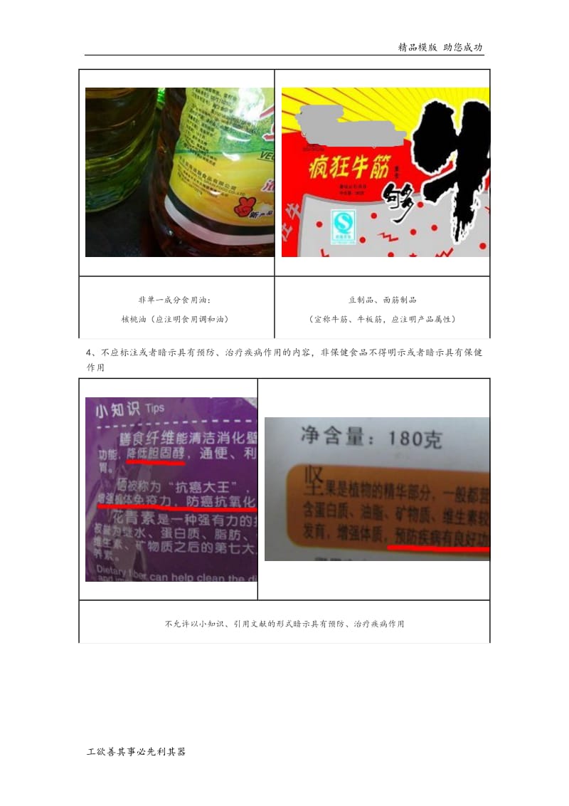 预包装食品标签不合格案例_对照7718强制性标识内容.doc_第3页