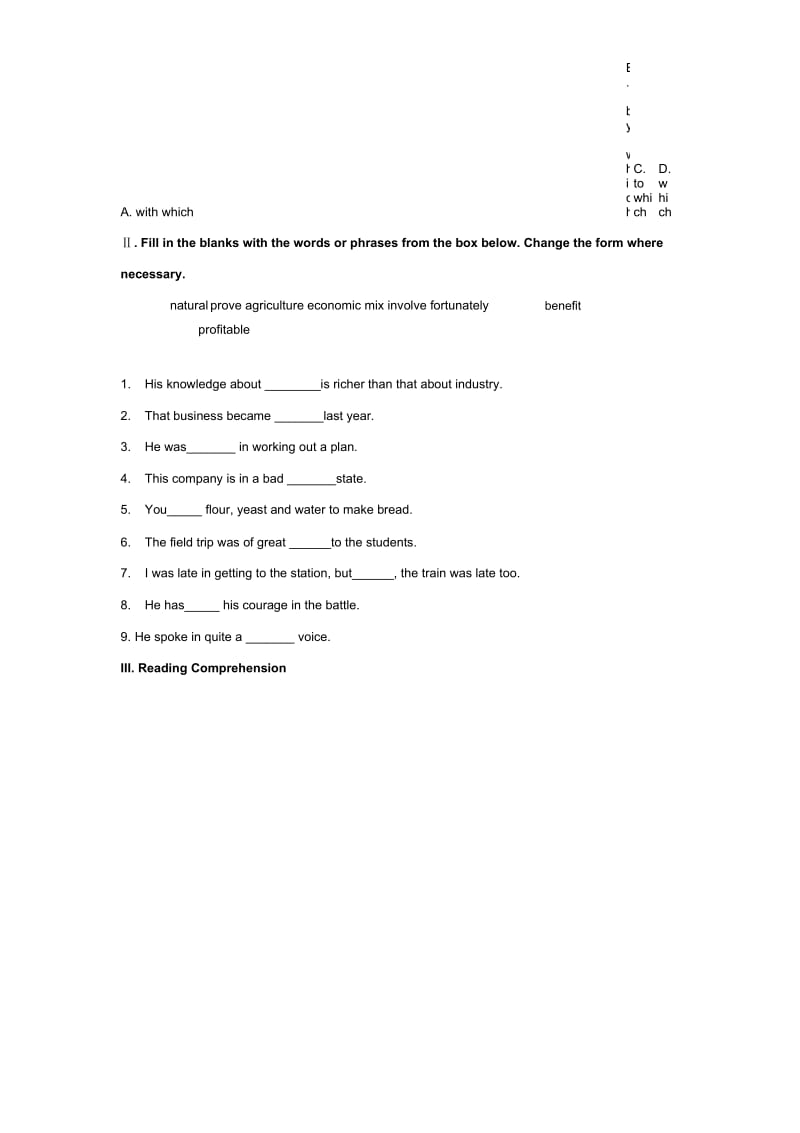 【培优练习】Module3Unit6(英语上教高一上册)-1.docx_第2页