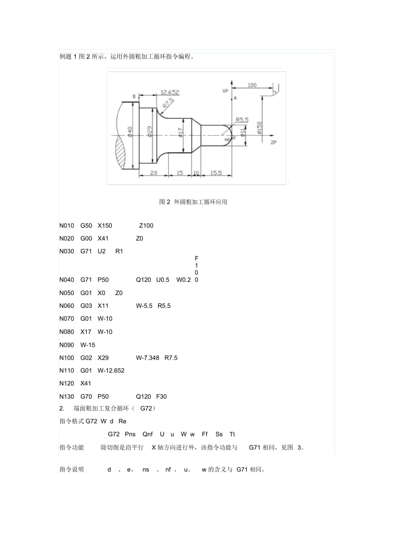 数控车床多重复合循环指令(G70～G76).docx_第2页