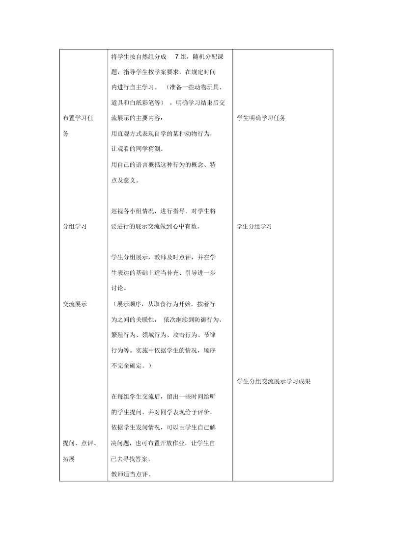 《第2节动物行为的主要类型》教案1.docx_第2页