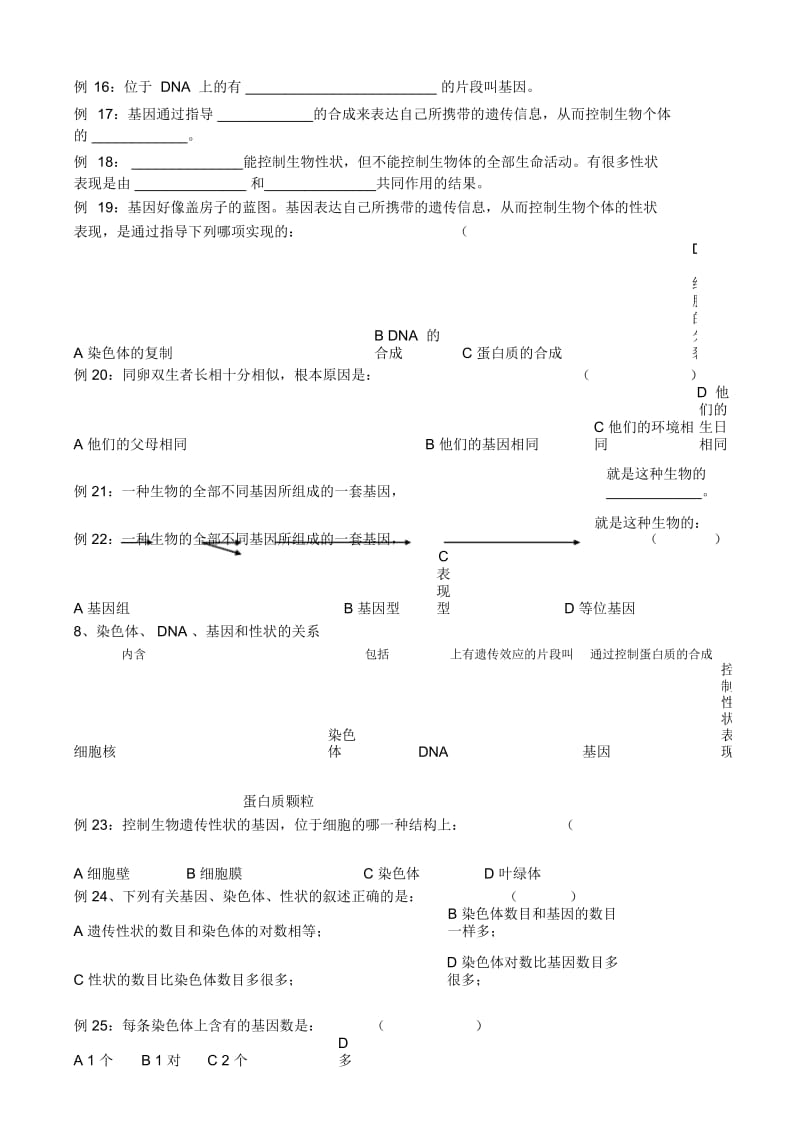 成都七中初中生物复习资料四(遗传)(北师大版).docx_第3页