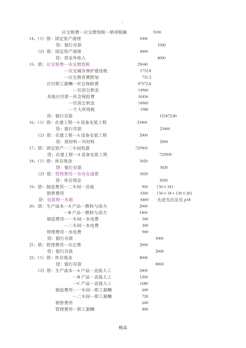 《会计综合模拟实训》分录.doc_第2页