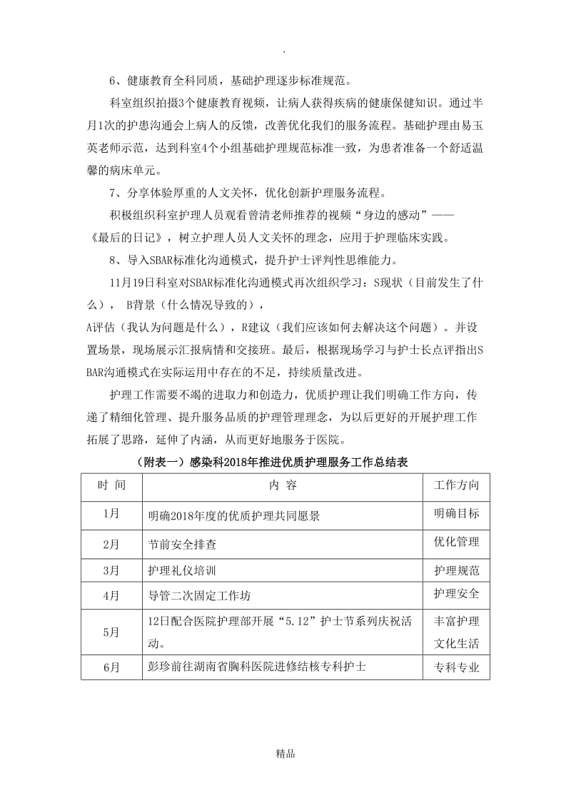 201X年感染科优质护理服务工作总结.doc_第3页