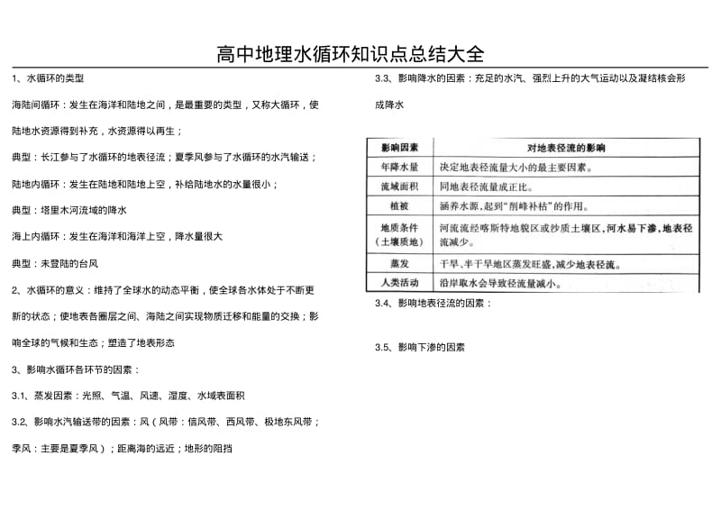 高中地理水循环知识点总结大全.pdf_第1页