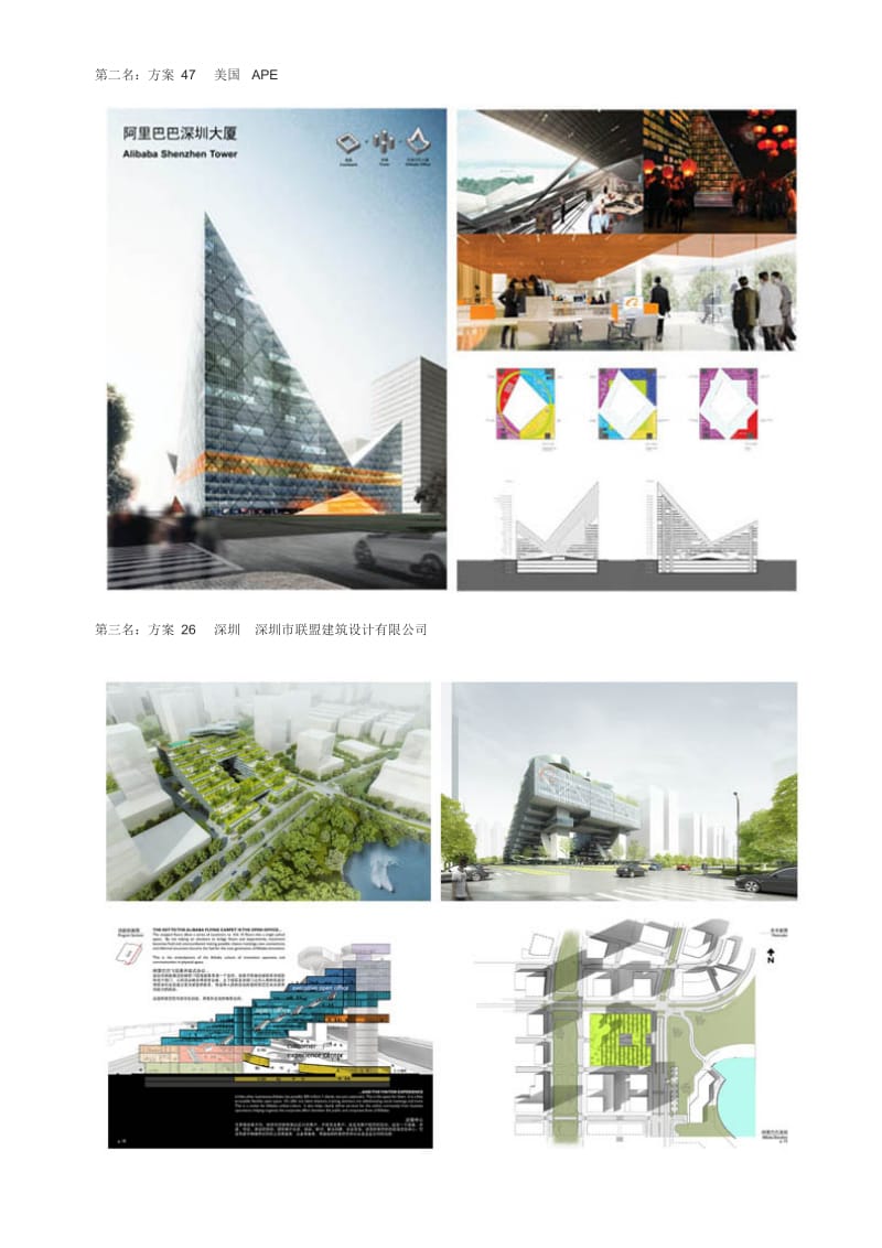 阿里巴巴深圳大厦建筑设计概念方案公开竞赛结果公示.doc_第2页